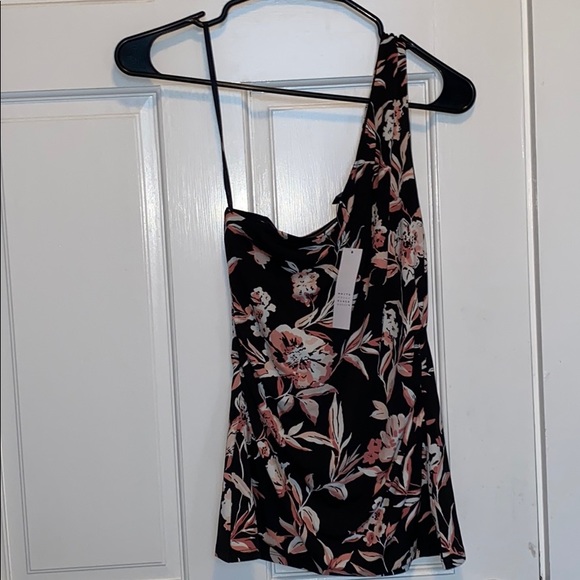 FLORAL ONE-SHOULDER TOP - Picture 5 of 5